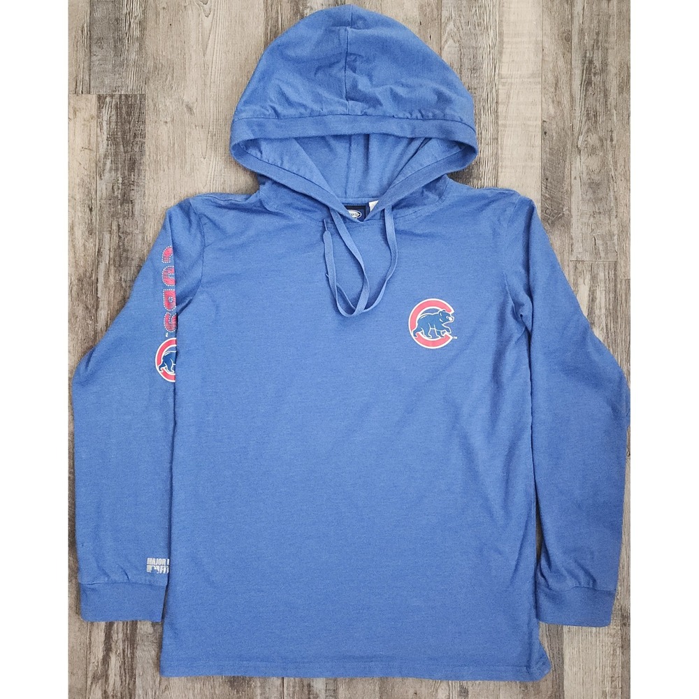 Concepts Sport Chicago Cubs Hoodie Kids XL Blue Long Sleeve MLB T-Shirt